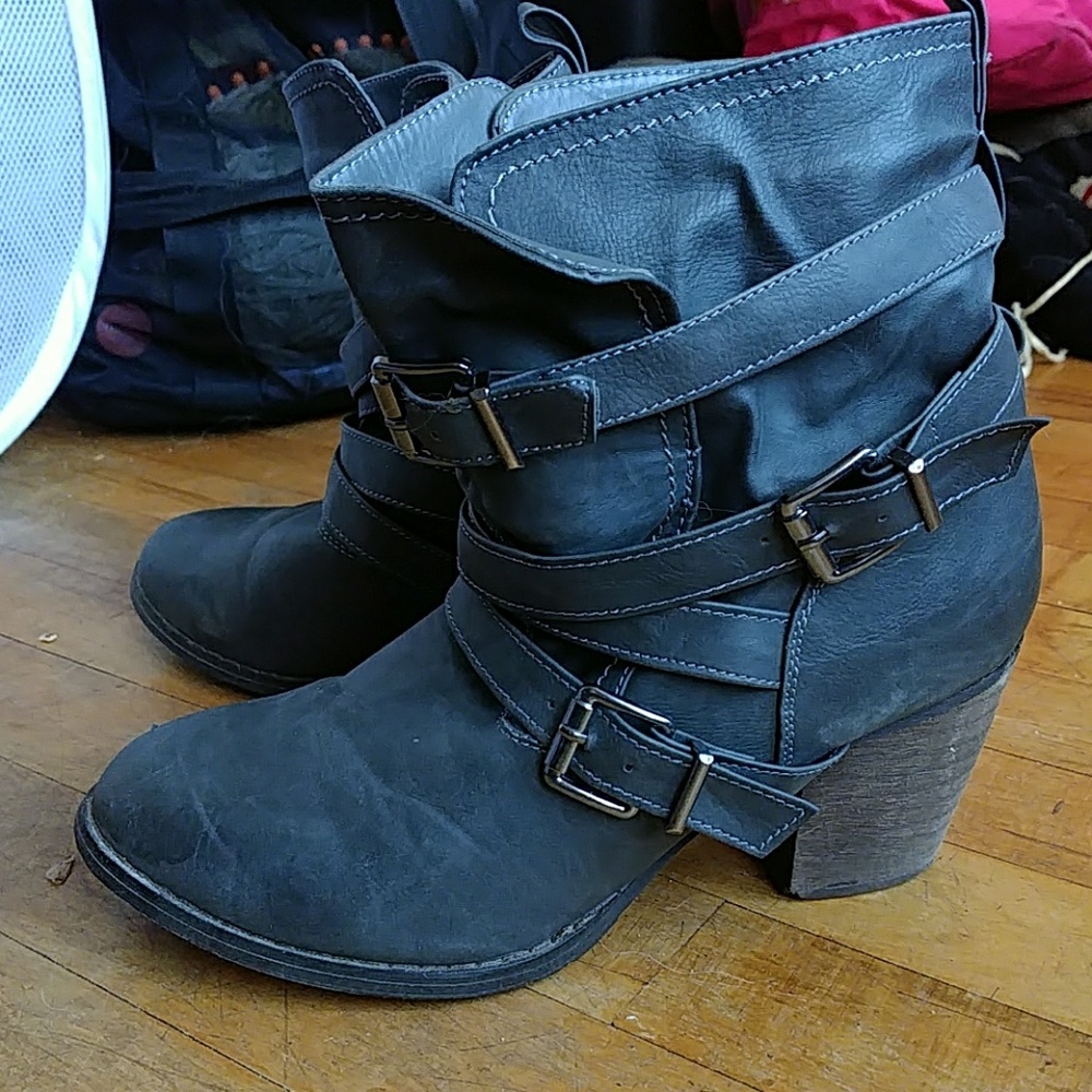 Vanity Buckle Ankle Booties